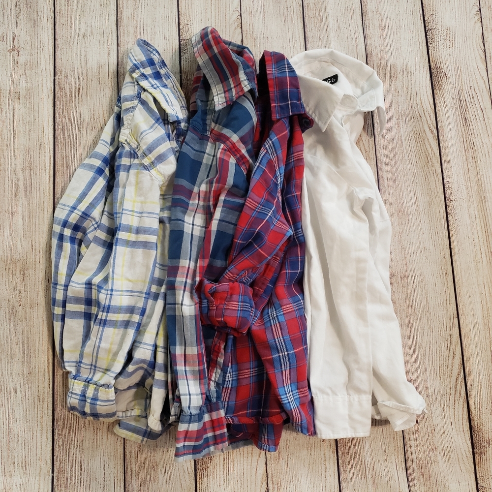 Boys XS Bundle of 4 Woven Shirts